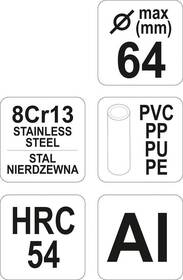 Řezačka YATO YT-2229 64mm PVC 

 obrázek produktu 2 z 2