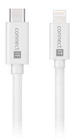 Kabel Connect IT Wirez USB-C/Lightning, 27 W, 1 m bílý

 obrázek produktu 1 z 3