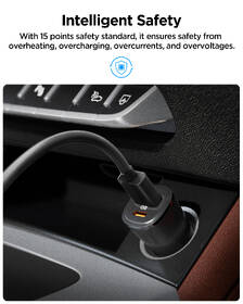 Adaptér do auta Spigen Essential 48W 1xUSB-C/1xUSB-A černý

 obrázek produktu 8 z 9
