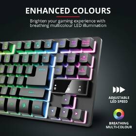 Klávesnice Trust GXT 833 Thado TKL Illuminated, CZ/SK černá

 obrázek produktu 7 z 9