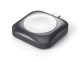 Nabíječka Satechi USB-C Magnetic Charging Dock pro Apple Watch šedá barva
