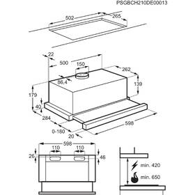 Odsavač par Electrolux LFP326S šedá barva
