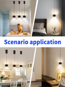 Závěsné svítidlo IMMAX NEO DORMINE SMART stahovací, Zigbee 3.0, TUYA - matná černé 

 obrázek produktu 4 z 11