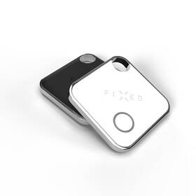 Lokátor FIXED Tag s podporou Find My, 4 ks, 2x černý + 2x bílý 
