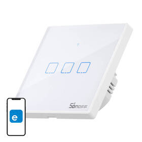 Vypínač Sonoff Smart WiFi + RF 433 T2 EU TX (3-channel) bílý

 obrázek produktu 3 z 4