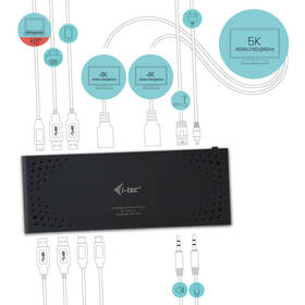 Dokovací stanice i-tec USB 3.0 / USB-C Dual Display + Power Adapter 100W 

 obrázek produktu 3 z 6