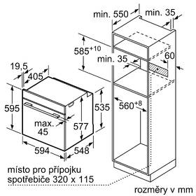 Trouba Bosch HBG7341B1 AirFry černá barva
