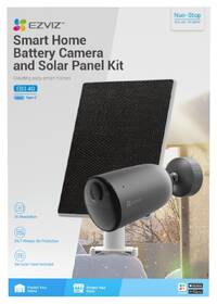 IP kamera EZVIZ EB3 4G 2K + solární panel antracitová barva
