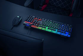 Klávesnice s myší Trust GXT 838 Azor Gaming Combo, CZ/SK černá barva
