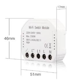 Releová jednotka iQtech SmartLife Miniaturní WiFi relé, SM01W 

 obrázek produktu 1 z 1