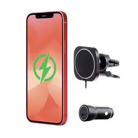 Držák na mobil ERPOWER SNAP MagSafe + 15W nabíječka do auta černý

 obrázek produktu 1 z 2