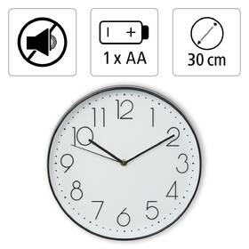 Nástěnné hodiny Hama Elegance černé/bílé

 obrázek produktu 3 z 5