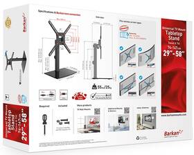 Stojan pro TV Barkan S320B, stolní, polohovatelný, pro úhlopříčku 13" až 65", nosnost 36 kg černý

 obrázek produktu 8 z 8