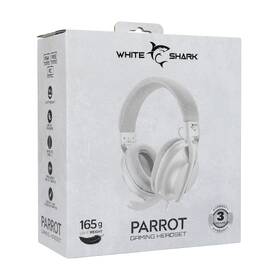 Headset White Shark PARROT pro PC, PS4/PS5, Mac bílý

 obrázek produktu 9 z 9