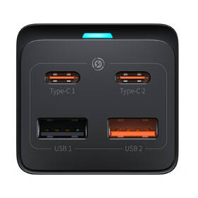 Nabíječka do sítě Baseus GaN3 Pro, 2x USB-C, 2x USB-A + AC 65W černá

 obrázek produktu 2 z 16