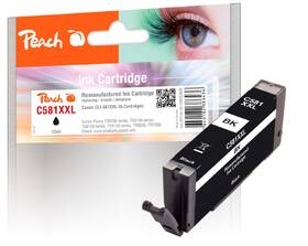 Inkoustová náplň Peach Canon CLI-581XXL, 12ml - foto černá 

 obrázek produktu 1 z 1