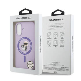 Kryt na mobil Karl Lagerfeld Liquid Silicone Karl and Choupette MagSafe na Apple iPhone 17 fialový

 obrázek produktu 7 z 7