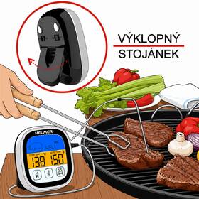 Teploměr do masa Helmer TM 23 černý/stříbrný

 obrázek produktu 2 z 3