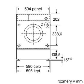 Vestavná pračka Siemens WI14W542EU bílá barva
