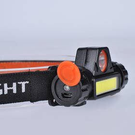 Čelovka Solight 3W + COB,150 + 120 lm, Li-Ion, USB černá

 obrázek produktu 4 z 5