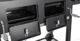 Gril zahradní na dřevěné uhlí G21 Panama BBQ černá barva
