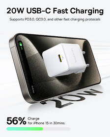 Nabíječka do sítě Baseus Palm 20W USB-C PD QC 3.0 bílá

 obrázek produktu 7 z 13