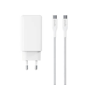 Nabíječka do sítě Epico UltraBoost GaN 100W 2xUSB-C/1xUSB-A + USB-C kabel 1,2m bílá

 obrázek produktu 1 z 5