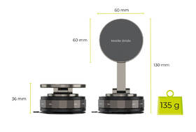 Držák na mobil Mobile Origin MagSafe Vacuum EasyMount O3 šedý

 obrázek produktu 10 z 11