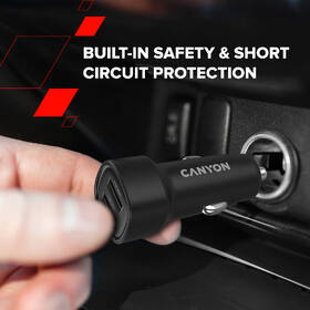 Adaptér do auta Canyon OnDrive 24  24W 2xUSB-A černý

 obrázek produktu 6 z 9