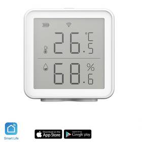 Senzor iQtech SmartLife TH01 Wi-Fi Senzor teploty a vlhkosti s displejem 

 obrázek produktu 1 z 3