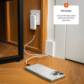 Cestovní adaptér FIXED Slim Traveller, 2x USB-C 45W bílý

 obrázek produktu 6 z 7