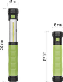 Svítilna EMOS COB LED nabíjecí, 450 lm, 2000 mAh černá/zelená

 obrázek produktu 6 z 10