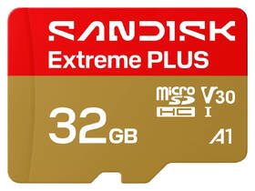 Paměťová karta SANDISK 32GB UHS-I (100R/90W) + SD apaptér 

 obrázek produktu 1 z 5