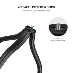 Držák na mobil FIXED Creator Flexible Tripod MagSafe, 1/4" závit černý

 obrázek produktu 3 z 9
