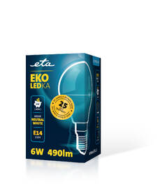 Žárovka LED ETA EKO LEDka mini globe 6W, E14, neutrální bílá 

 obrázek produktu 3 z 3