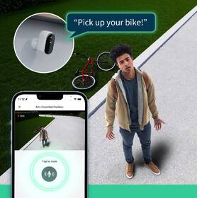 IP kamera Arlo Essential Gen.2 Bundle 2K Outdoor Security, 3 ks + 3 ks solární panel bílá barva
