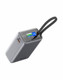 Powerbanka Swissten 25000 mAh (96.25Wh) 100W, integrovaný kabel USB-C šedá

 obrázek produktu 3 z 5
