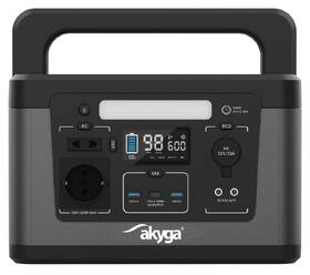 Nabíjecí stanice Akyga 600W (560Wh) černá barva
