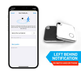 Lokátor FIXED Tag s podporou Find My, 4 ks, 2x černý + 2x bílý 
