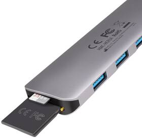 USB Hub Axagon USB 3.2 Gen 1 hub, 3x USB-A, HDMI 4k/30Hz, SD/microSD, kabel USB-C 20cm šedý

 obrázek produktu 7 z 8