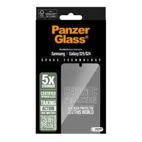 Tvrzené sklo PanzerGlass Ceramic na Samsung Galaxy S25 

 obrázek produktu 4 z 10