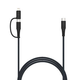 Kabel FIXED USB-C/USB-C a Lightning, PD, 60W, MFi, 3m šedý

 obrázek produktu 1 z 8