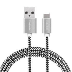 Kabel GoGEN USB / USB-C, 3m, opletený stříbrný

 obrázek produktu 1 z 1
