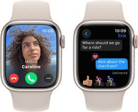 Chytré hodinky Apple GPS 41mm pouzdro z hvezdně bílého hliníku - hvězdně bílý sportovní řemínek - S/M 

 obrázek produktu 5 z 9