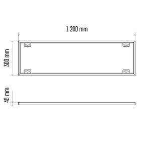 Rámeček EMOS pro LED panel 30 × 120 cm, bezšroubový bílý

 obrázek produktu 1 z 2
