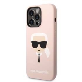 Kryt na mobil Karl Lagerfeld Liquid Silicone Karl Head na Apple iPhone 14 Pro růžový

 obrázek produktu 1 z 4