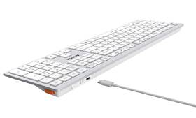 Klávesnice A4Tech FBX50C, CZ/SK layout bílá barva
