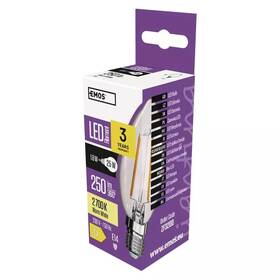 Žárovka LED EMOS Filament, svíčka, 1.8W, E14, teplá bílá 

 obrázek produktu 2 z 2