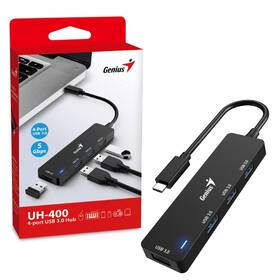 USB Hub Genius UH-400, USB-C / 4x USB3.0 černý

 obrázek produktu 1 z 1