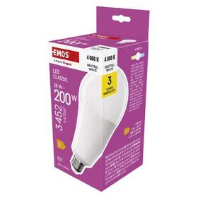 Žárovka LED EMOS Classic, E27, 28W, neutrální bílá 

 obrázek produktu 3 z 3
